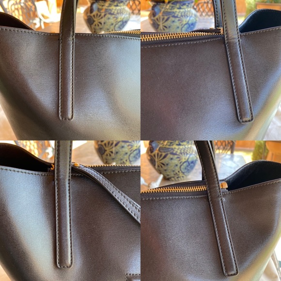 SOLD Salvatore Ferragamo Gancini Leather Tote - Picture 9 of 14